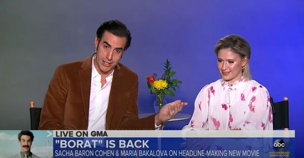 Watch: Sacha Baron Cohen & Maria Bakalova Talk Rudy, Borat & Tutar